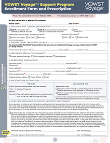 VOWST Voyage Enrollment Checklist