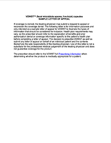 Sample Letter or Appeal