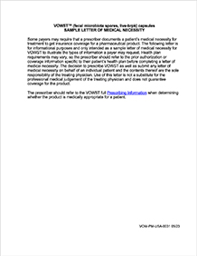 Sample Letter of Medical Necessity