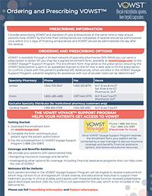 Ordering and Prescribing VOWST